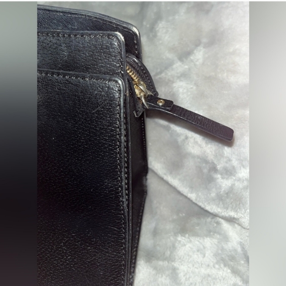 Kate Spade ♠️ Black Pebbled Leather Handbag & Wallet SET - Picture 5 of 16